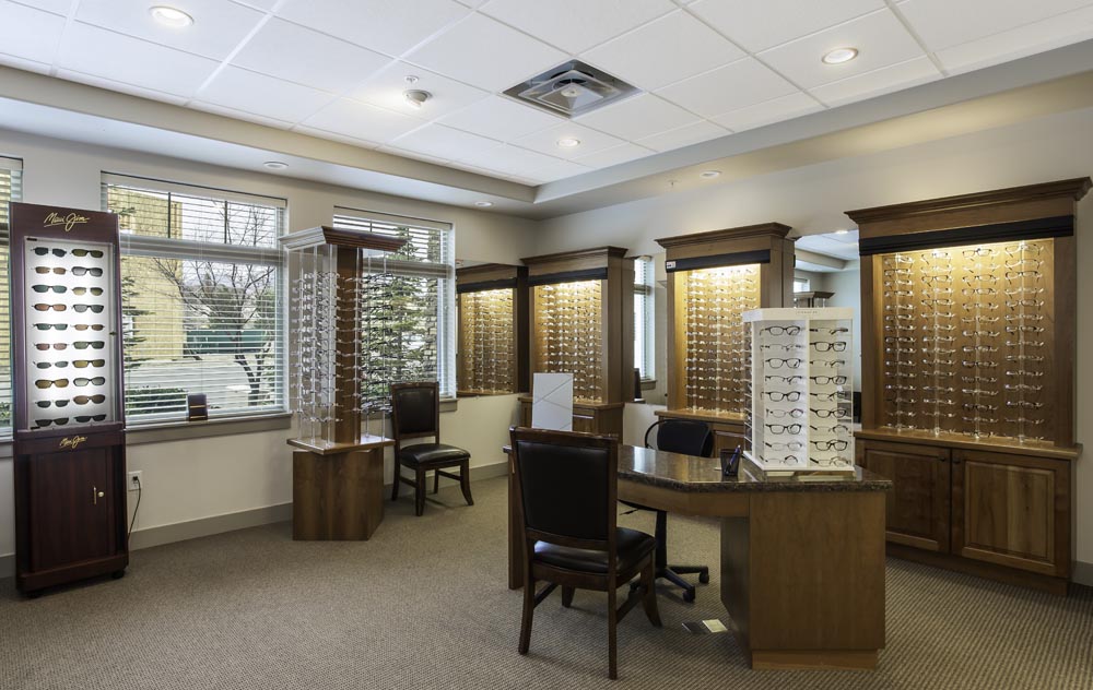 Eyeglass options at Lehi Excel Eye Center